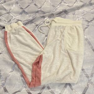 L*Space Cream and Pink Jogger Pants
